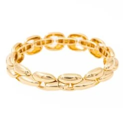 Bracelet Gourmette Massive En Or Jaune -Castafiore Boutique bracelet gourmette massive en or jaune 662405
