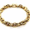 Bracelet Gourmette Ors Jaune Et Blanc