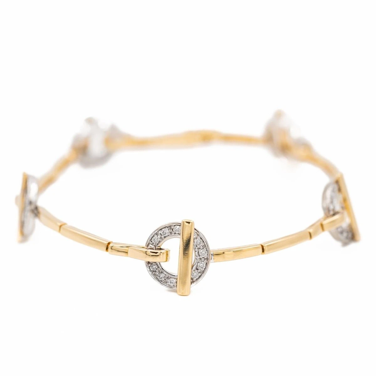 Bracelet GUY LAROCHE En Or Jaune Et Diamants 1 Bracelet GUY LAROCHE En Or Jaune Et Diamants