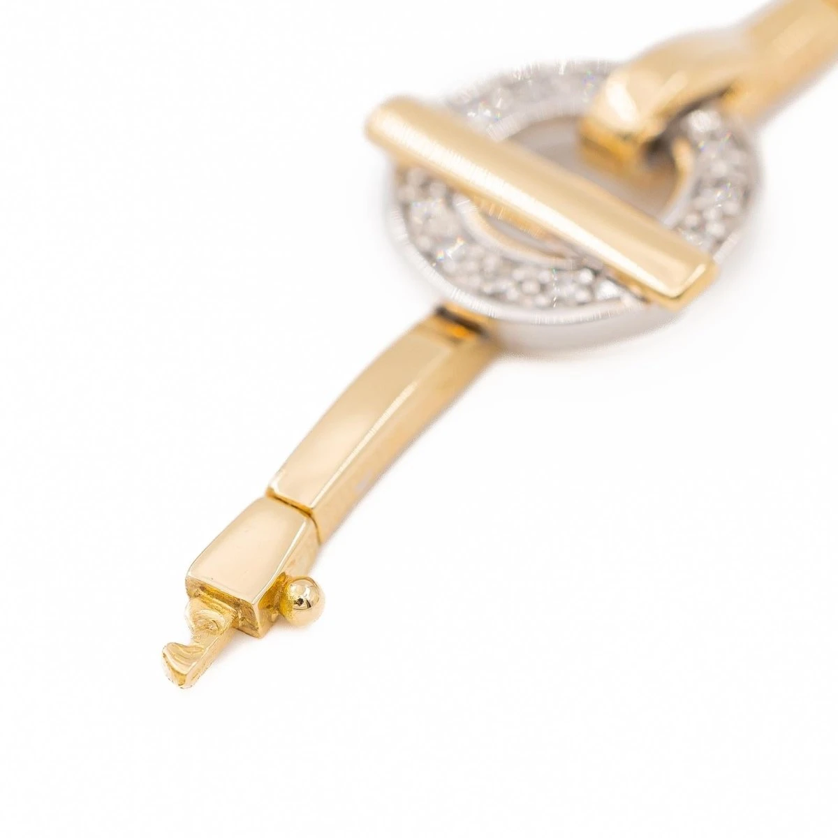 Bracelet GUY LAROCHE En Or Jaune Et Diamants 7 Bracelet GUY LAROCHE En Or Jaune Et Diamants – Image 7