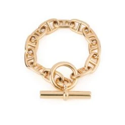Bracelet HERMÈS "Chaîne D'ancre" En Or Jaune