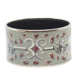 Bracelet Hermès Manchette En Métal Argenté à Décor -Castafiore Boutique bracelet hermes manchette en metal argente a decor 344113