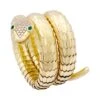 Miller Bracelet ILLARIO, "Serpent",en Or Jaune, Diamant Et Emeraude