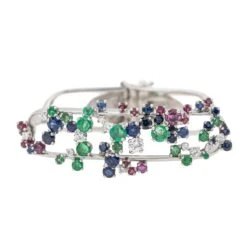 Bracelet Jean Vendôme Or Blanc Saphir -Castafiore Boutique bracelet jean vendome or blanc saphir 851336