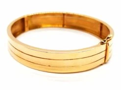 Bracelet Jonc 3 Rangs En Or Jaune -Castafiore Boutique bracelet jonc 3 rangs en or jaune 889418