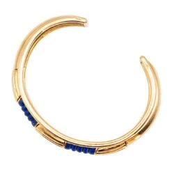 Bracelet Jonc BOUCHERON En Or Jaune Et Lapis Lazuli -Castafiore Boutique bracelet jonc boucheron en or jaune et lapis lazuli 423434