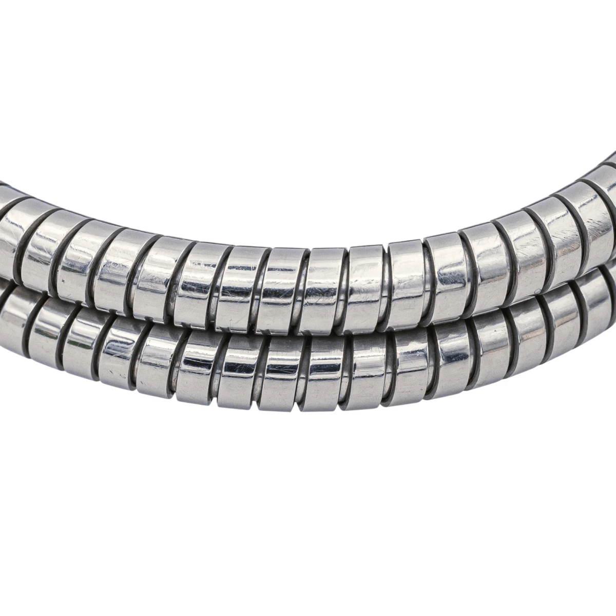 Bracelet Jonc BULGARI En Or Jaune Et Acier 5 Bracelet Jonc BULGARI En Or Jaune Et Acier – Image 5