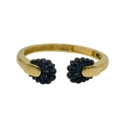 Bracelet Jonc CARTIER En Or Jaune Et Onyx
