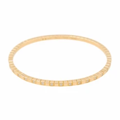 Bracelet Jonc CHOPARD "Ice Cube" En Or Jaune Et Diamants -Castafiore Boutique bracelet jonc chopard ice cube en or jaune et diamants 132124