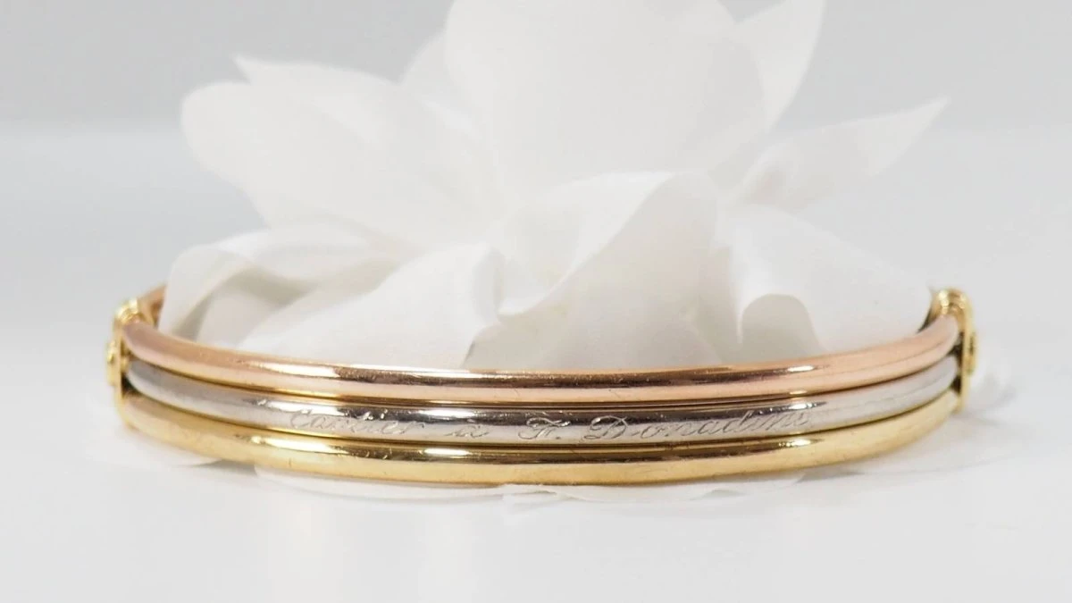 Bracelet Jonc De Cartier D'occasion 3 Ors 3 Bracelet Jonc De Cartier D'occasion 3 Ors – Image 3