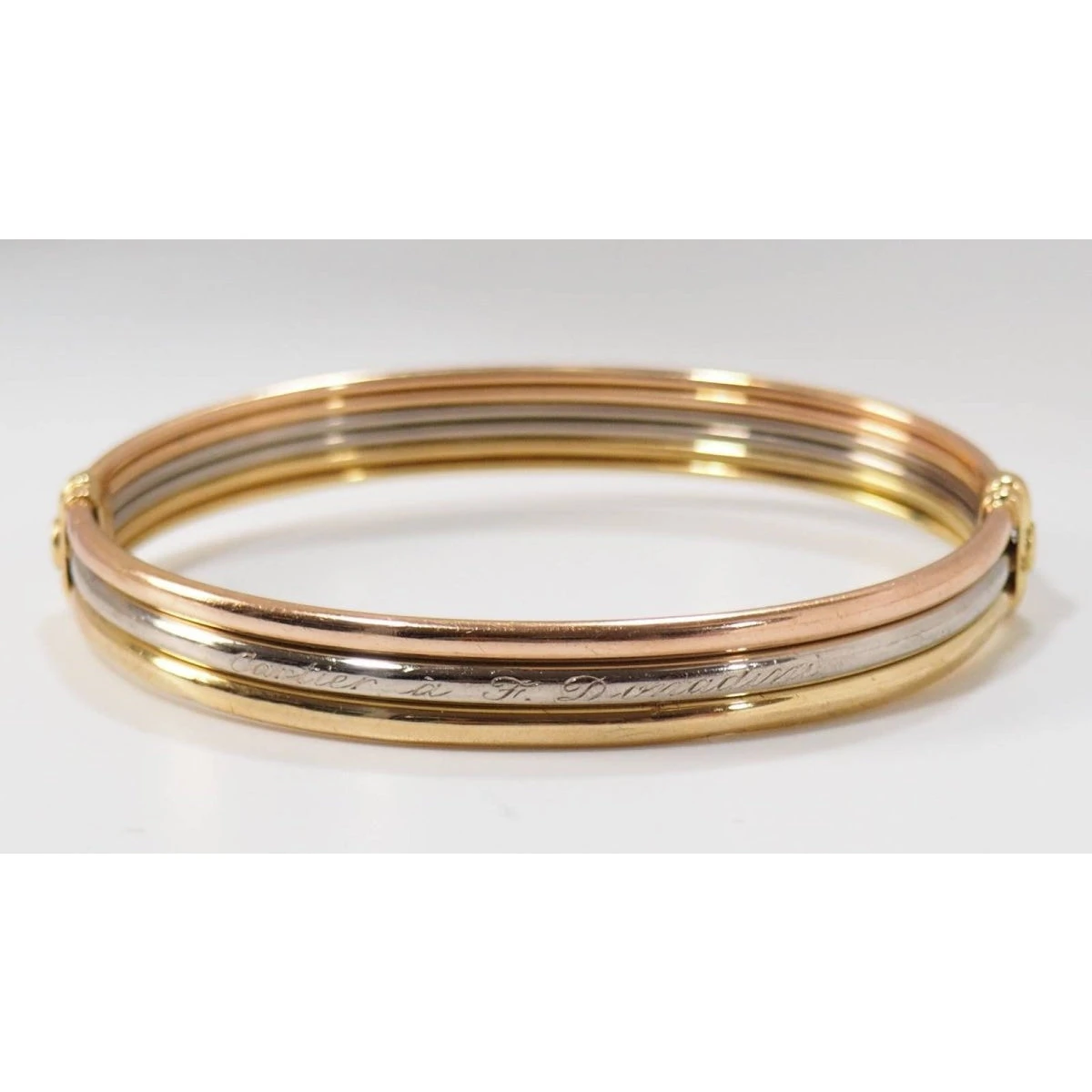 Bracelet Jonc De Cartier D'occasion 3 Ors 2 Bracelet Jonc De Cartier D'occasion 3 Ors – Image 2