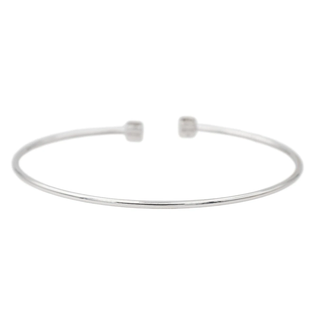 Bracelet Jonc DINH VAN "Le Cube" En Or Blanc Et Diamants 5 Bracelet Jonc DINH VAN "Le Cube" En Or Blanc Et Diamants – Image 5