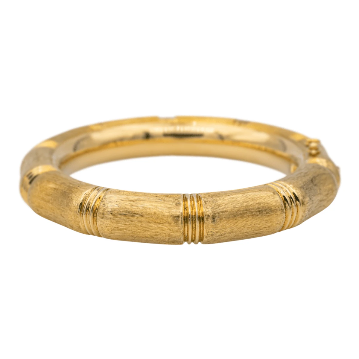 Bracelet Jonc Bambou En Or Jaune 1 Bracelet Jonc Bambou En Or Jaune