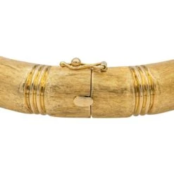 Bracelet Jonc Bambou En Or Jaune 10 Bracelet Jonc Bambou En Or Jaune -Castafiore Boutique bracelet jonc en or jaune 233993