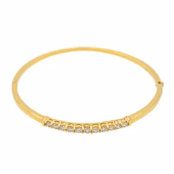 Bracelet Jonc En Or Jaune Et Diamant -Castafiore Boutique bracelet jonc en or jaune et diamant 962108