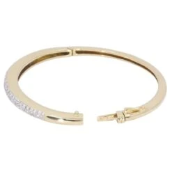 Bracelet Jonc Ouvrant En Or Jaune Et Diamants 7 Bracelet Jonc Ouvrant En Or Jaune Et Diamants -Castafiore Boutique bracelet jonc en or jaune et diamants 832623