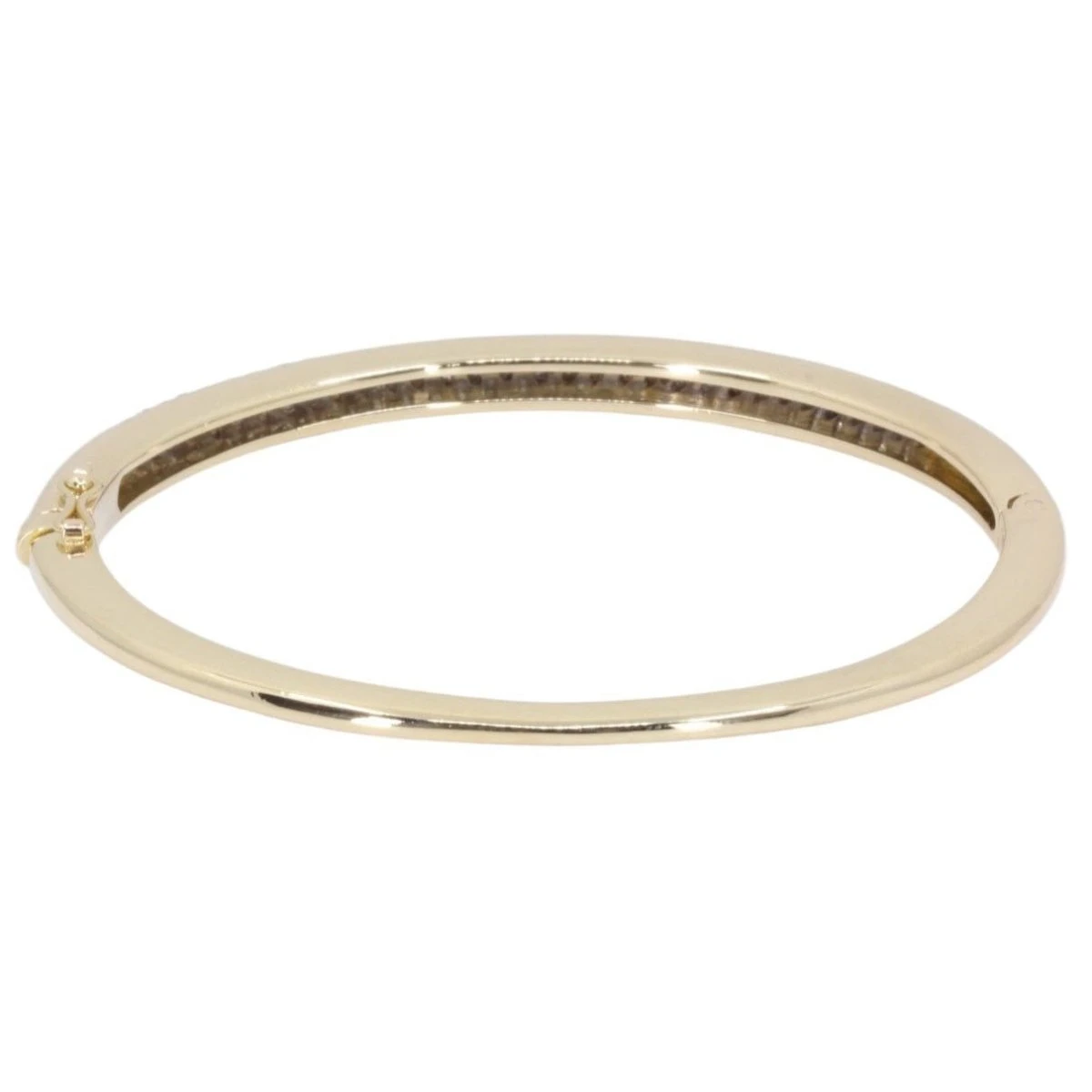 Bracelet Jonc Ouvrant En Or Jaune Et Diamants 3 Bracelet Jonc Ouvrant En Or Jaune Et Diamants – Image 3