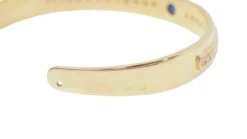 Bracelet Jonc En Or Jaune, Saphir Et Diamants -Castafiore Boutique bracelet jonc en or jaune saphir et diamants 556551