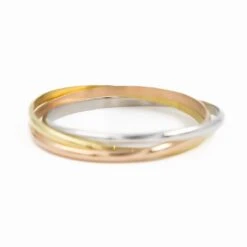 Bracelet Jonc En Trois Ors -Castafiore Boutique bracelet jonc en trois ors 432435