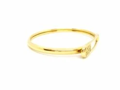 Bracelet Jonc épingle En Or Jaune Et Diamant -Castafiore Boutique bracelet jonc epingle en or jaune et diamant 495004