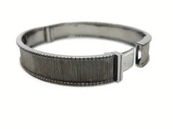 Bracelet Jonc ETERNAMÉ "Lunaria", En Or Noir Et Spinelle -Castafiore Boutique bracelet jonc etername lunaria en or noir et spinelle 943644