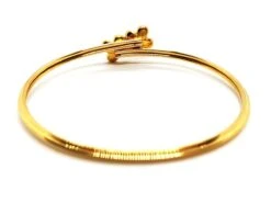 Bracelet Jonc Fleur En Or Jaune Et Diamants 13 Bracelet Jonc Fleur En Or Jaune Et Diamants -Castafiore Boutique bracelet jonc fleur en or jaune et diamants 992814