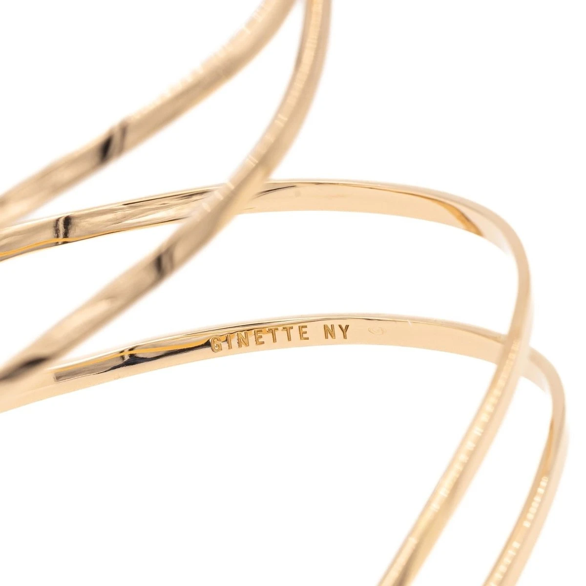 Bracelet Jonc GINETTE NY "Wise Cuff" En Or Rose 6 Bracelet Jonc GINETTE NY "Wise Cuff" En Or Rose – Image 6