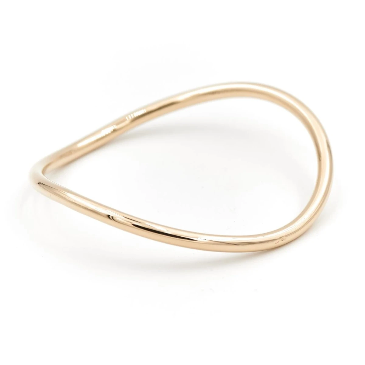 Bracelet Jonc Ondulé En Or Jaune 5 Bracelet Jonc Ondulé En Or Jaune – Image 5