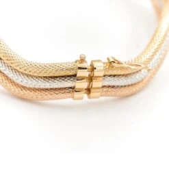 Bracelet Jonc Ondulé En Ors Jaune, Blanc Et Rose 13 Bracelet Jonc Ondulé En Ors Jaune, Blanc Et Rose -Castafiore Boutique bracelet jonc ondule en ors jaune blanc et rose 891223