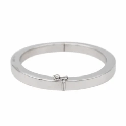 Bracelet Jonc Or Blanc Fermeture Ouvrante En Or 18 Carats -Castafiore Boutique bracelet jonc or blanc fermeture ouvrante en or 18 carats 997278