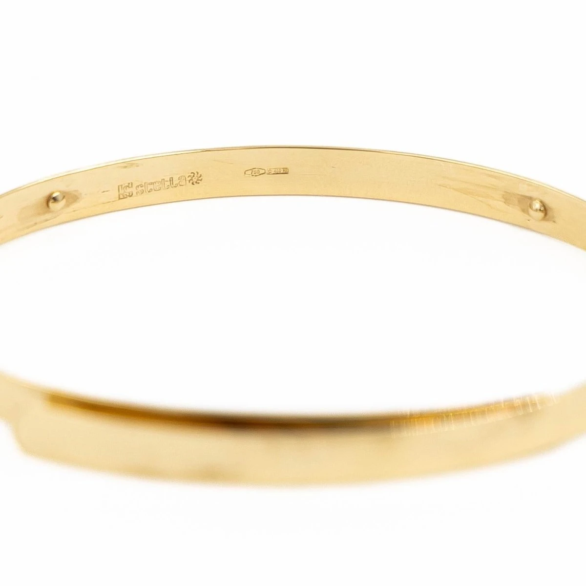 Bracelet Jonc Ouvert En Ors Jaune Et Blanc 4 Bracelet Jonc Ouvert En Ors Jaune Et Blanc – Image 4