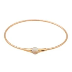 Bracelet Jonc POMELLATO "M'ama Non M'ama" En Or Rose Et Pierre De Lune -Castafiore Boutique bracelet jonc pomellato mama non mama en or rose et pierre de lune 239617