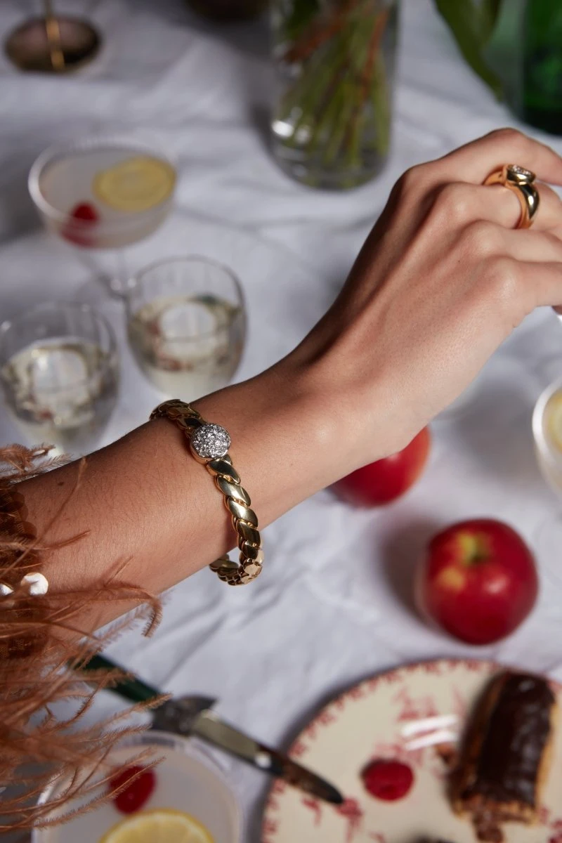 Bracelet Jonc POMELLATO Or Jaune Et Diamants 8 Bracelet Jonc POMELLATO Or Jaune Et Diamants – Image 8