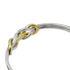 Bracelet Jonc Ouvert ZOLOTAS En Or Jaune Et Argent -Castafiore Boutique bracelet jonc zolotas en argent et or 875234