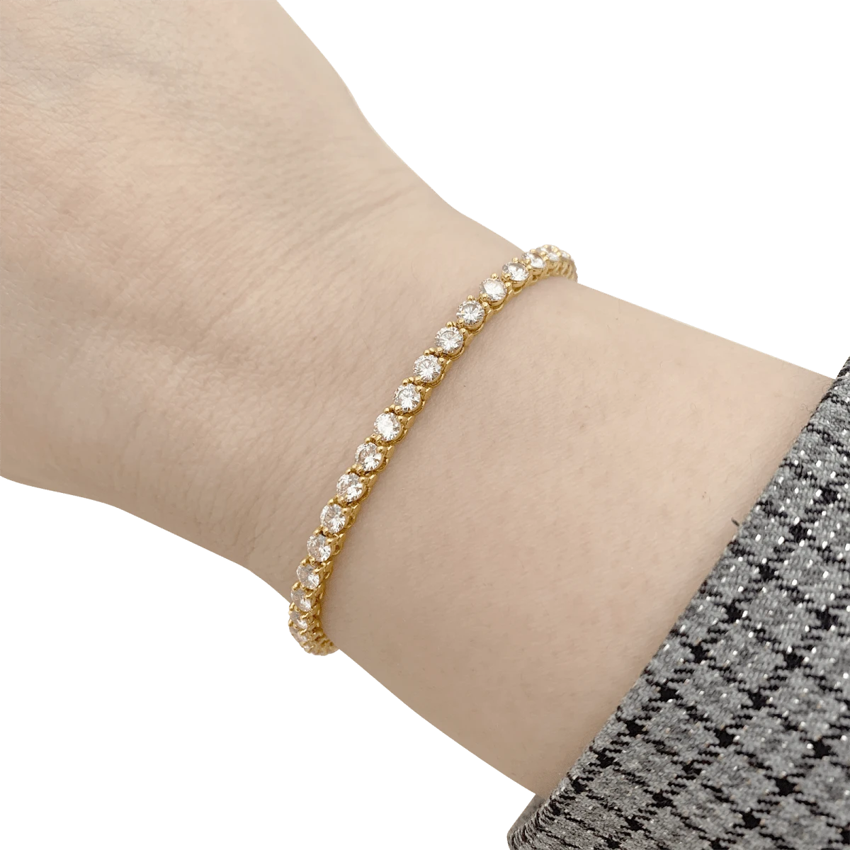 Miller Bracelet Ligne CARTIER En Or Jaune Et Diamants. 2 Miller Bracelet Ligne CARTIER En Or Jaune Et Diamants. – Image 2