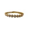 Bracelet Ligne Coeurs En Or Jaune Et Diamants -Castafiore Boutique bracelet ligne coeurs en or jaune et diamants 759488