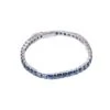 Bracelet Ligne De Saphirs MELLERIO En Platine
