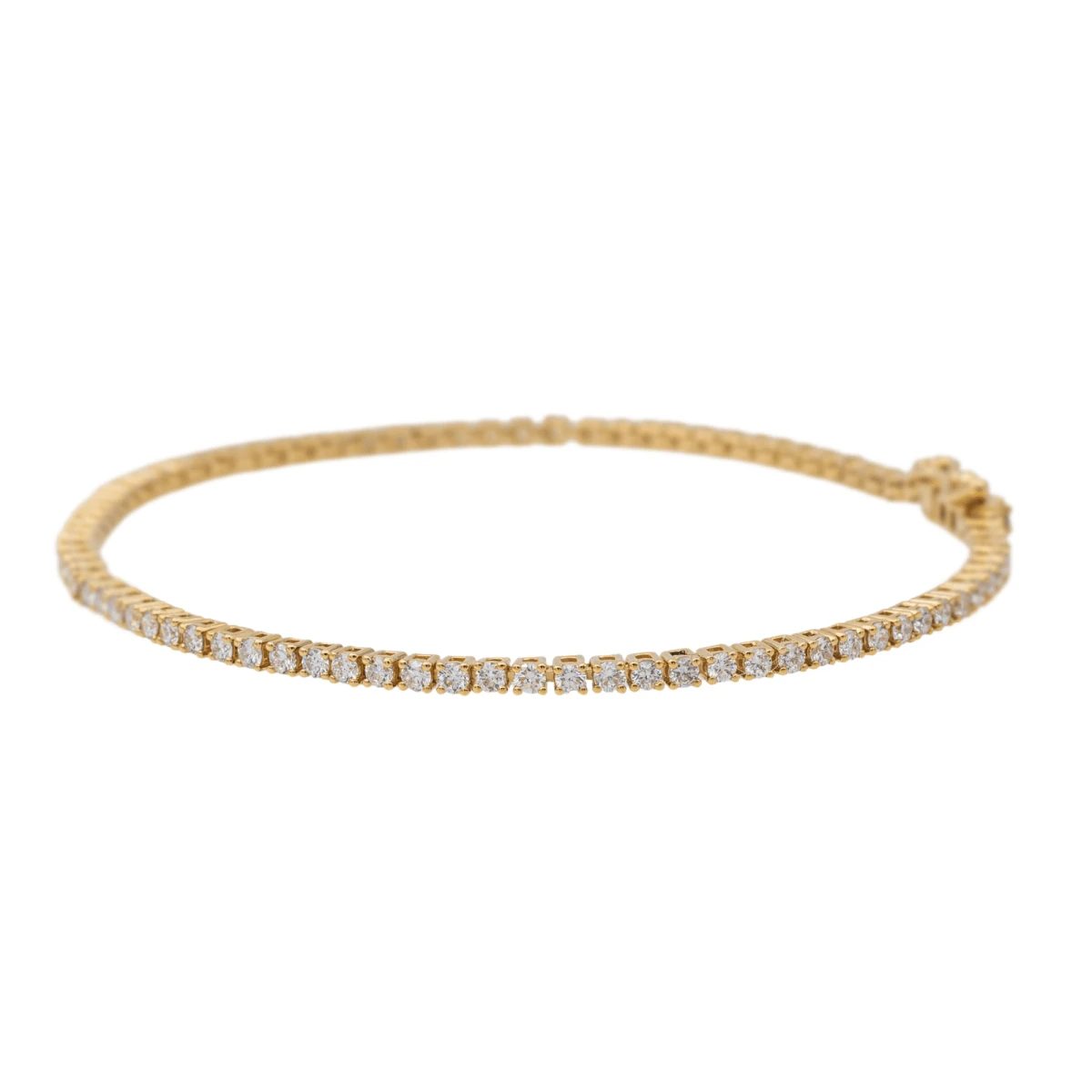 Bracelet Ligne Diamants En Or Jaune 5 Bracelet Ligne Diamants En Or Jaune – Image 5