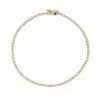 Bracelet Ligne Diamants En Or Jaune