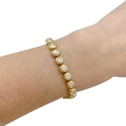 Miller Bracelet Ligne Diamants En Serti Clos -Castafiore Boutique bracelet ligne diamants en serti clos 574384