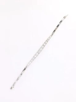 Bracelet Ligne Diamants Or Blanc Platine -Castafiore Boutique bracelet ligne diamants or blanc platine 112770