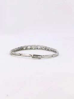 Bracelet Ligne Diamants Or Blanc Platine -Castafiore Boutique bracelet ligne diamants or blanc platine 668176