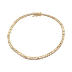 Miller Bracelet Ligne Tennis En Or Jaune Et Diamants -Castafiore Boutique bracelet ligne tennis en or jaune et diamants 398802