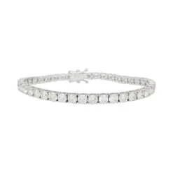 Miller Bracelet Ligne Tennis Or Blanc Et Diamants