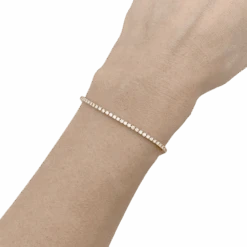 Miller Bracelet Ligne Tennis Or Jaune, Diamants. -Castafiore Boutique bracelet ligne tennis or jaune diamants 345497