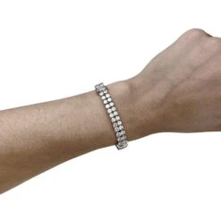 Miller Bracelet Lignes CARTIER, Modèle "Kalypso"en Platine Et Diamants -Castafiore Boutique bracelet lignes cartier modele kalypsoen platine et diamants 714048