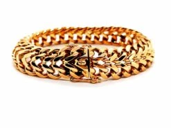 Bracelet Maille 2 Rangs En Or Jaune -Castafiore Boutique bracelet maille 2 rangs en or jaune 155962
