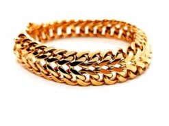 Bracelet Maille 2 Rangs En Or Jaune -Castafiore Boutique bracelet maille 2 rangs en or jaune 699122