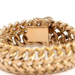 Bracelet Maille 2 Rangs En Or Rose -Castafiore Boutique bracelet maille 2 rangs en or rose 315565