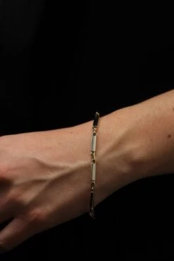 Bracelet Maille Alternée En Ors Jaune Et Blanc 9 Bracelet Maille Alternée En Ors Jaune Et Blanc -Castafiore Boutique bracelet maille alternee en ors jaune et blanc 577024